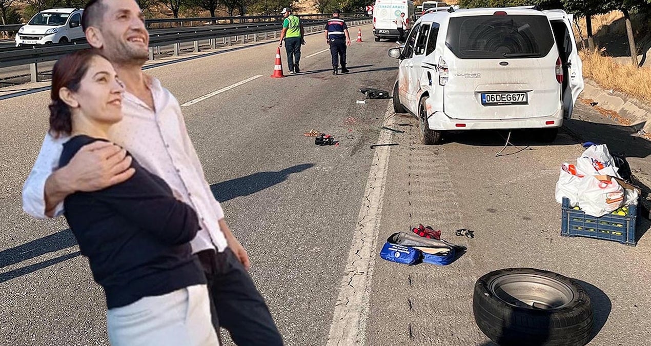 Lastik değiştiren çiftin trajik sonu