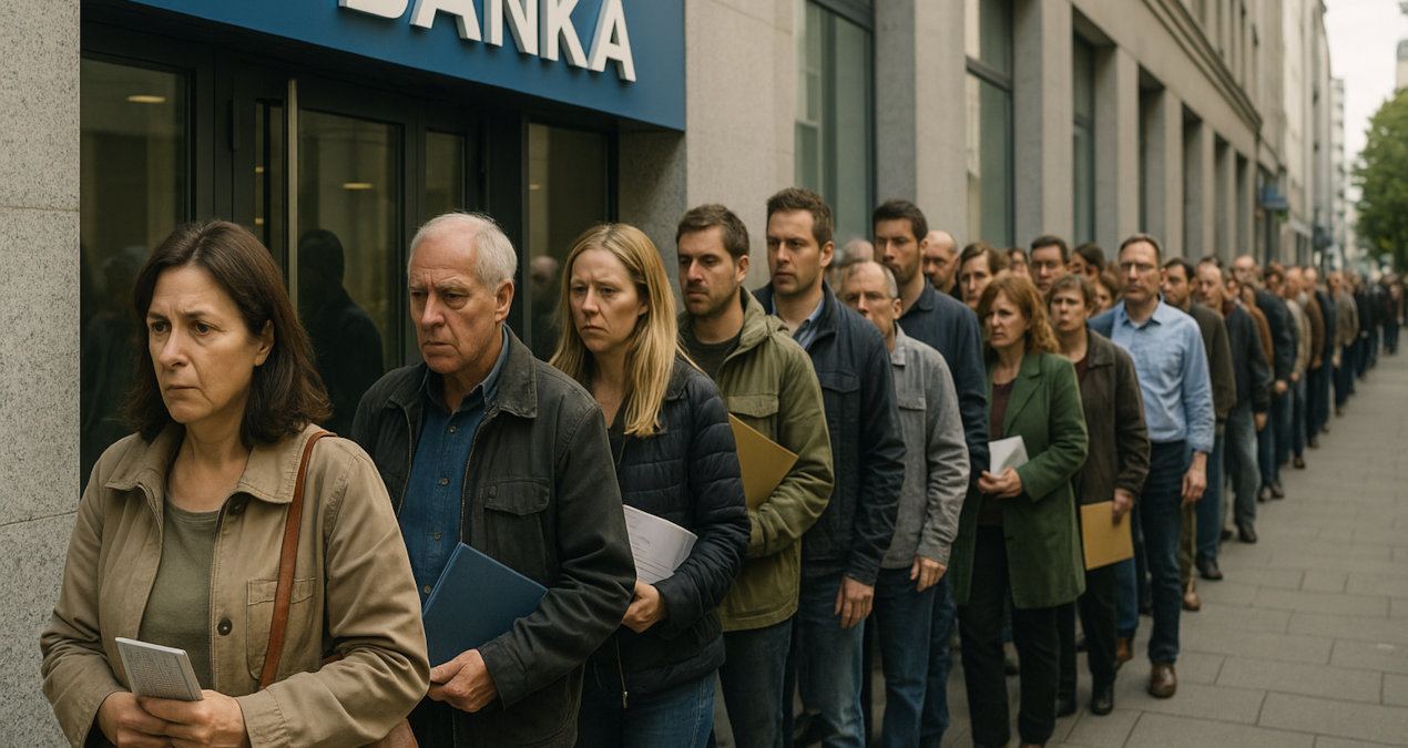 Mevduatta parası olan bankaların önünde sıraya girdi: İki yıl sonra bir ilk!