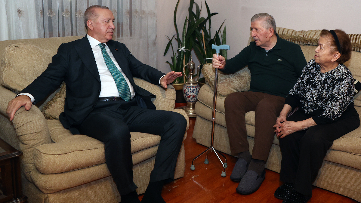 Cumhurbaşkanı Erdoğan’dan Köksal Toptan’a ziyaret