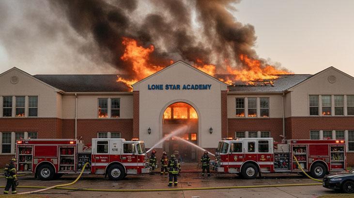 Yapay zeka ile yapılan yangın fotoğrafı, okulda paniğe neden oldu