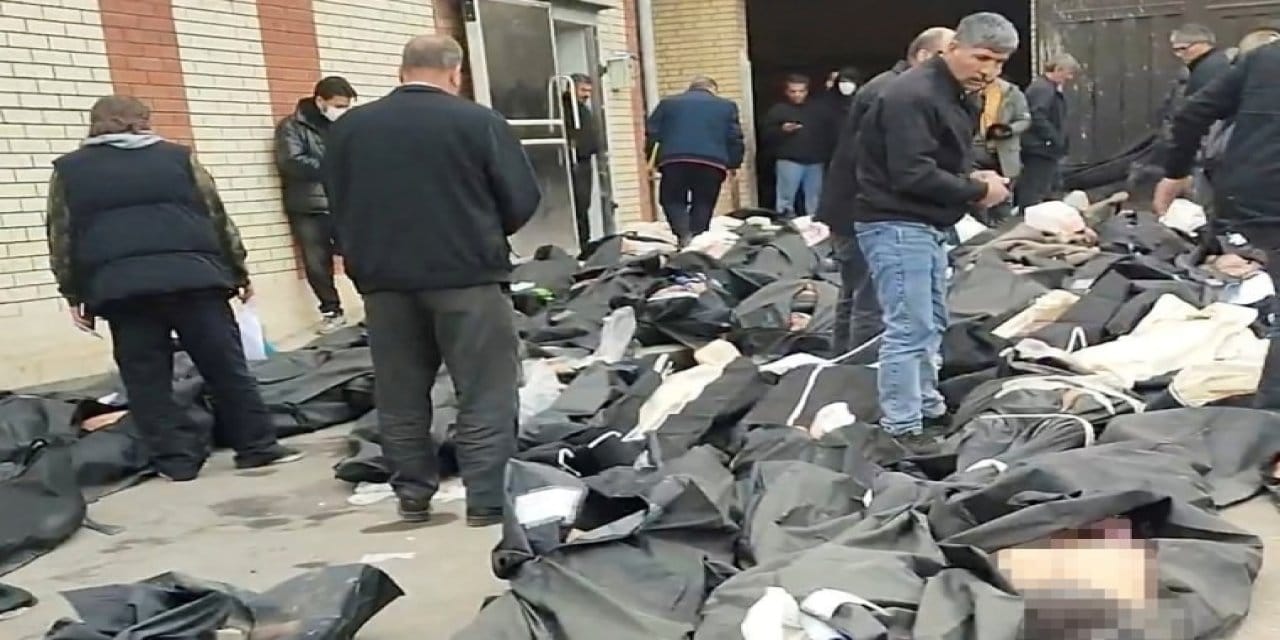 İran’da dehşete düşüren görüntüler! Ceset torbaları hastane önüne bırakıldı